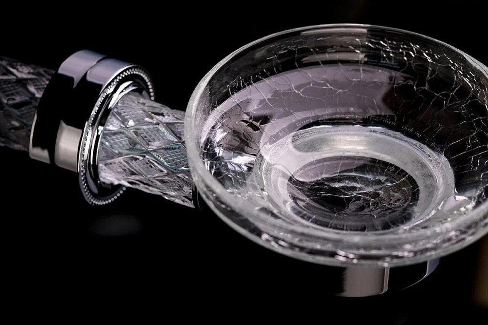 Мыльница Boheme Murano Cristal 10903-CRST-СH хром