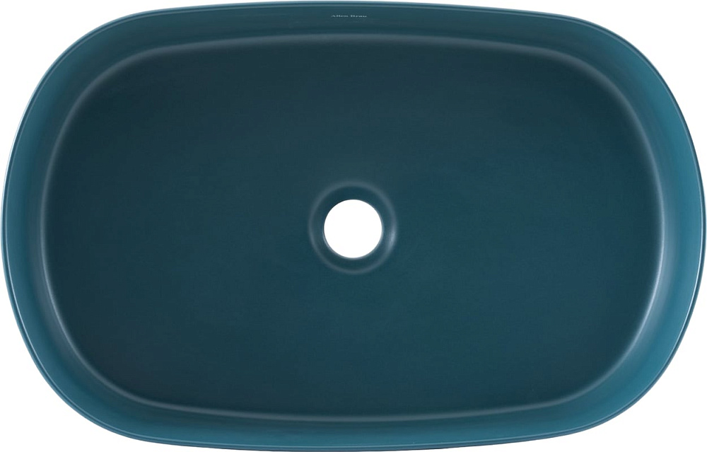 Накладная раковина Allen Brau Fantasy Oval 55x36, петроль
