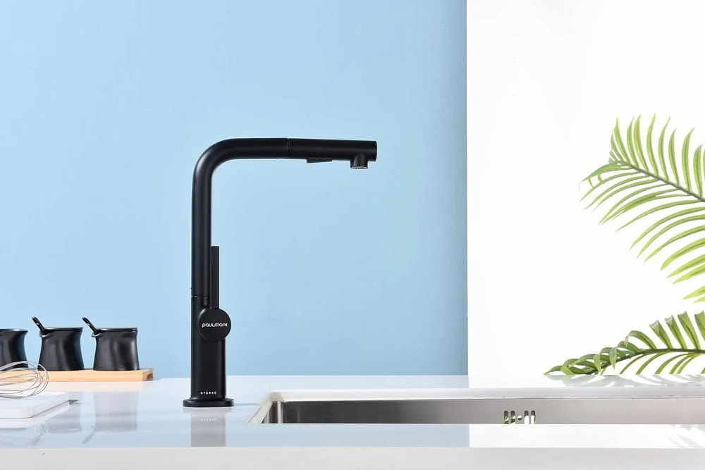 Смеситель для кухни Paulmark Neo Ne214419-AN, антрацит