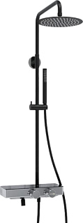 Душевая стойка Wasserkraft Abens 2000 A114.258.217.CB Thermo, с термостатом, черная