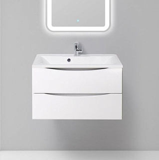 Тумба под раковину без столешницы BelBagno Marino 80 bianco lucido, подвесная