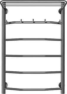 Полотенцесушитель электрический Secado Агата 1 КСП 80x50, графит, L