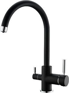 Смеситель для кухни Emar Quartz 3007.12 Оникс