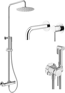 Комплект для ванной Plumberia Selection Ixo KITZXO6302CR210 С ВНУТРЕННЕЙ ЧАСТЬЮ, хром