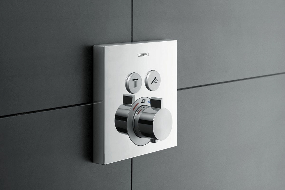 Термостатический смеситель встраиваемый Hansgrohe ShowerSelect 15763000, для душа, хром