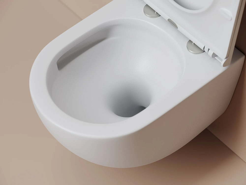 Унитаз подвесной Ceramicanova Vogue CN4008TMW белый матовый