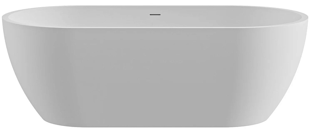 Ванна из искусственного камня Cezares Stylus Solid Surface 160x80 см, отдельностоящая, матовая белая