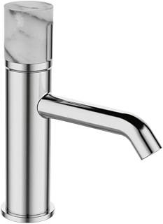 Смеситель для раковины Bronze de Luxe Focus 24601CM хром, мрамор