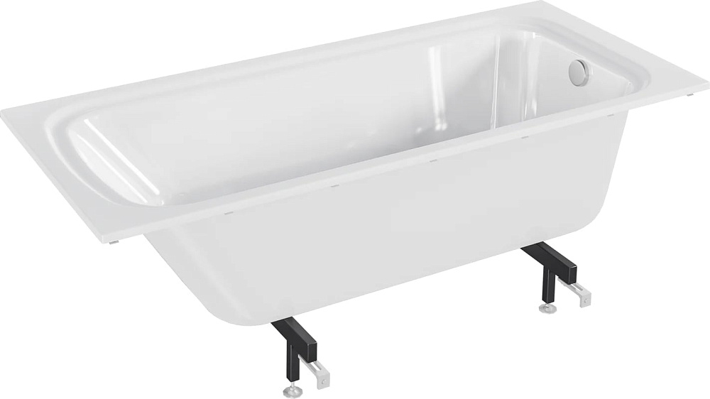Ванна из искусственного камня Jacob Delafon Elite E6D362RU-00 170x75 см, встраиваемая, белая, с карк