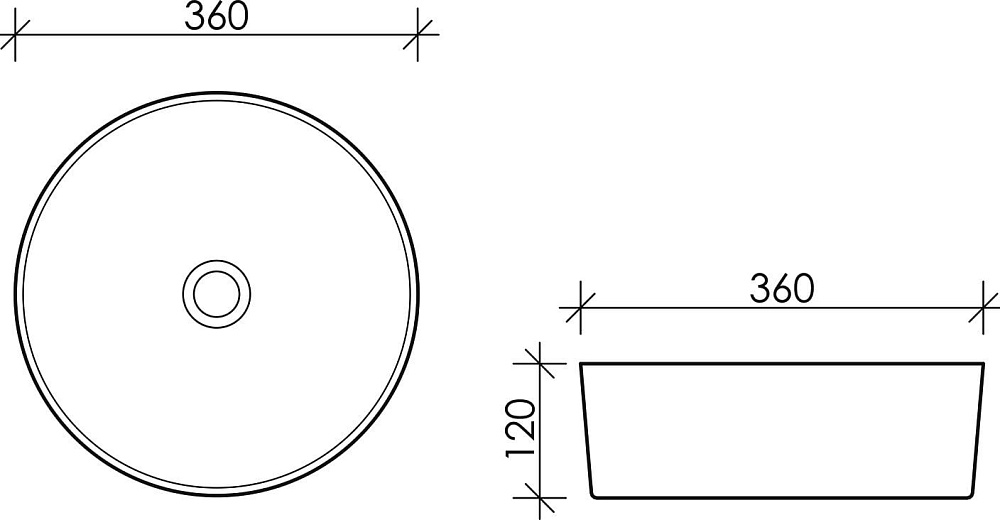 Накладная раковина Ceramicanova Element CN5001