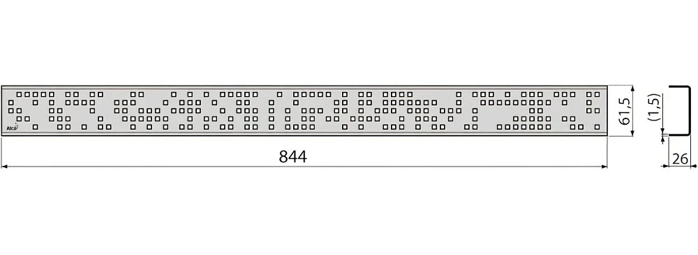 Душевой трап (лоток) AlcaPlast APZ13 -850, 85 см