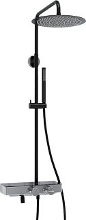Душевая стойка Wasserkraft Abens 2000 A114.160.217.CB Thermo, с термостатом, черная