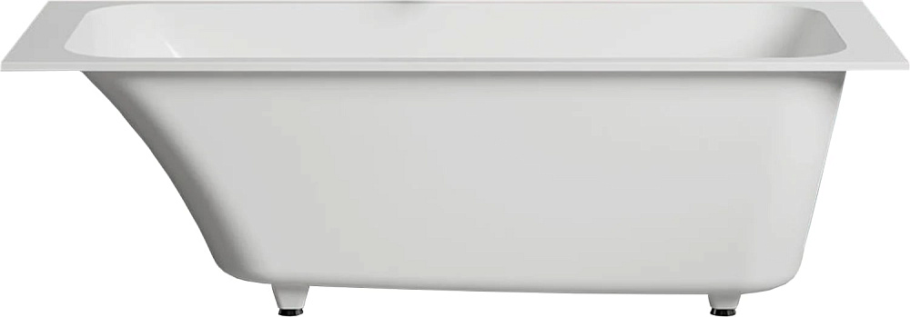 Ванна из искусственного камня Salini Orlanda Kit 170x70 см, встраиваемая, белая, со сливом-переливом