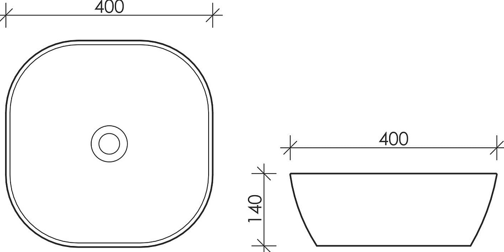 Накладная раковина Ceramicanova Element CN5006