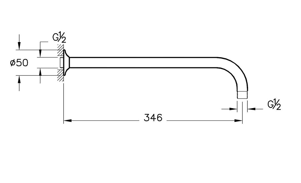 Душевой комплект VitrA A49307EXP, С ВНУТРЕННЕЙ ЧАСТЬЮ, хром
