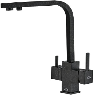 Смеситель для кухни Zorg Steel Hummer SH 905 BLACK черный металлик