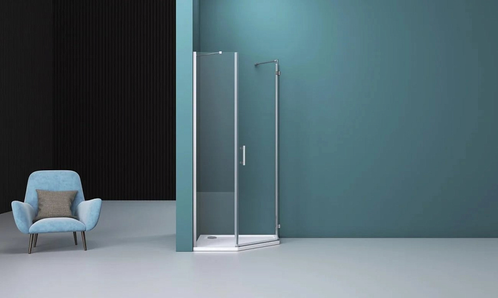Душевой уголок BelBagno Kraft P-1-90-C-Cr R