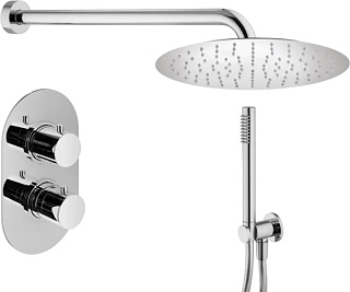 Душевой комплект Plumberia Selection Ixo KITXOT18CR, С ВНУТРЕННЕЙ ЧАСТЬЮ, хром