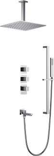 Душевой комплект Timo Selene SX-2239/00SM, С ВНУТРЕННЕЙ ЧАСТЬЮ, с термостатом, хром