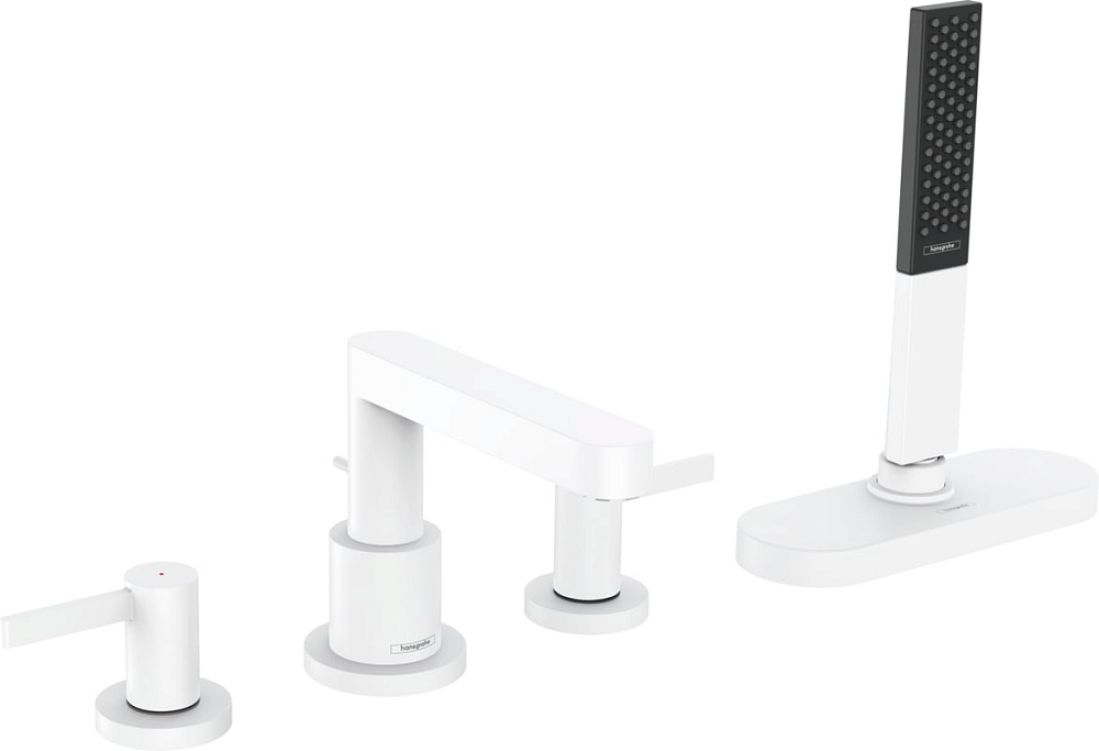 Смеситель на борт ванны Hansgrohe Finoris 76444700, матовый белый