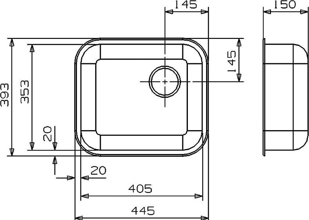 Мойка кухонная Reginox R18 4035 LUX OKG сталь