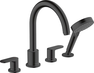 Смеситель на борт ванны Hansgrohe Vernis Blend 71456670, черный