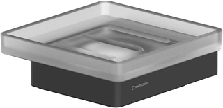 Мыльница WHITECROSS Cubo CU2420BL черная матовая