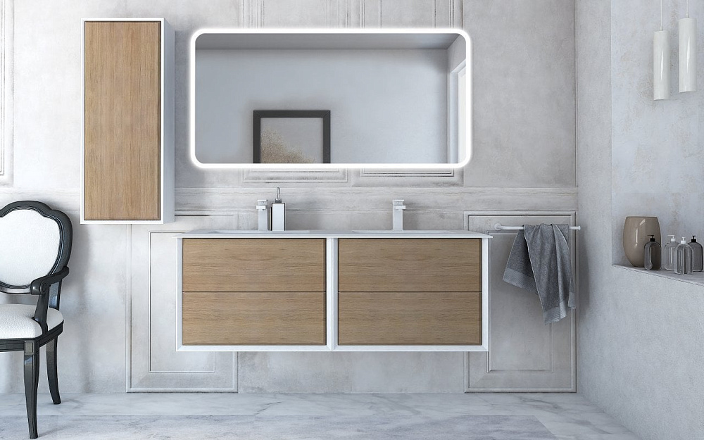 Мебельная раковина Cezares Bellagio 50215 141 см, bianco opaco