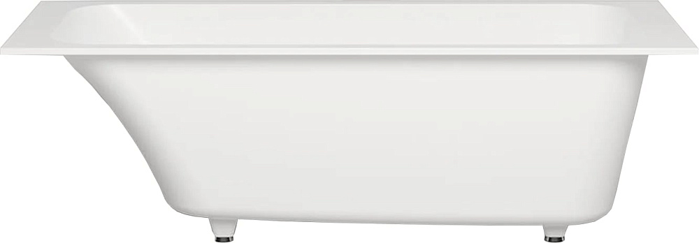 Ванна из искусственного камня Salini Orlanda S-Sense 160x70 см, встраиваемая, белая, на ножках