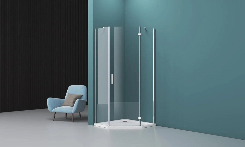 Душевой уголок BelBagno Kraft P-1-90-C-Cr R