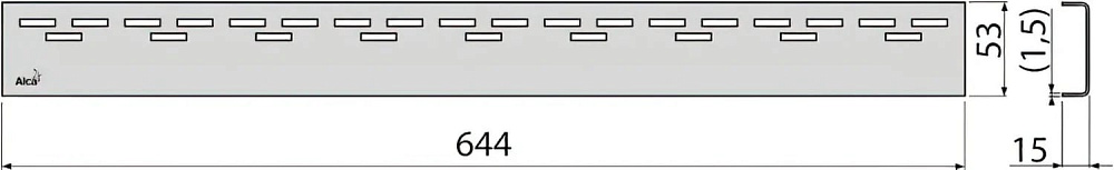 Душевой трап (лоток) AlcaPlast APZ2012 -650, 65 см