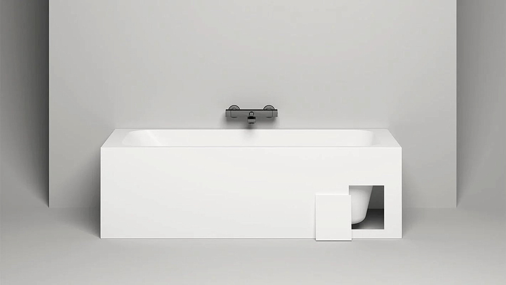 Ванна из искусственного камня Salini Orlanda S-Sense 170x70 см, встраиваемая, матовая белая