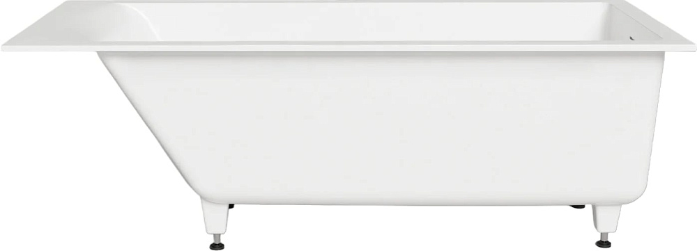 Ванна из искусственного камня Salini Cascata Kit S-Sense 170x75 см, встраиваемая, матовая белая, на 