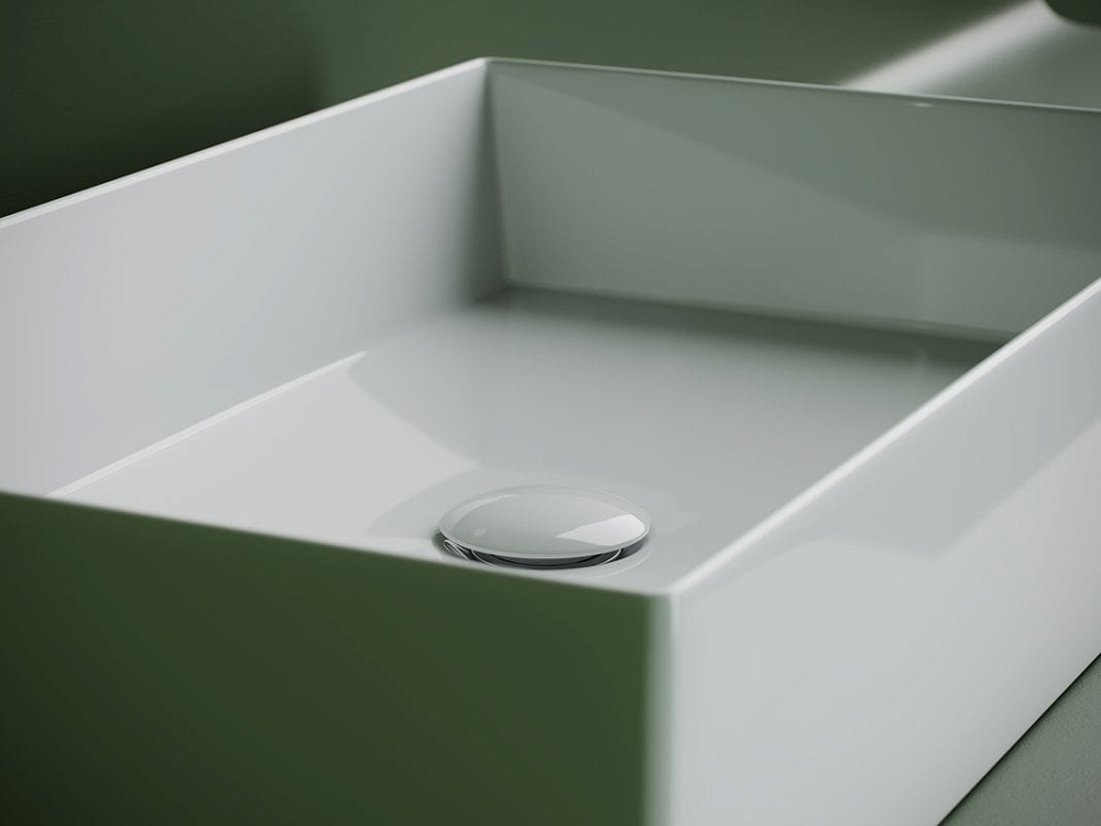 Накладная раковина Ceramicanova Element CN6070 белая глянцевая