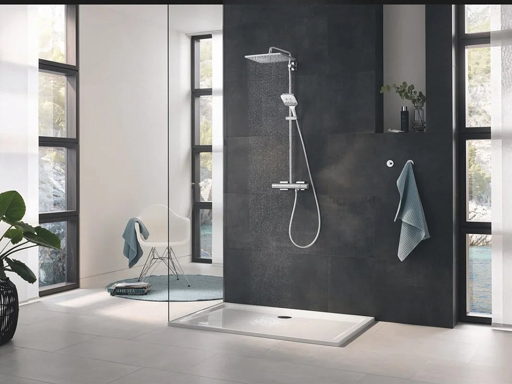 Душевая стойка Grohe Rainshower SmartActive 310 26649000, с термостатом, хром
