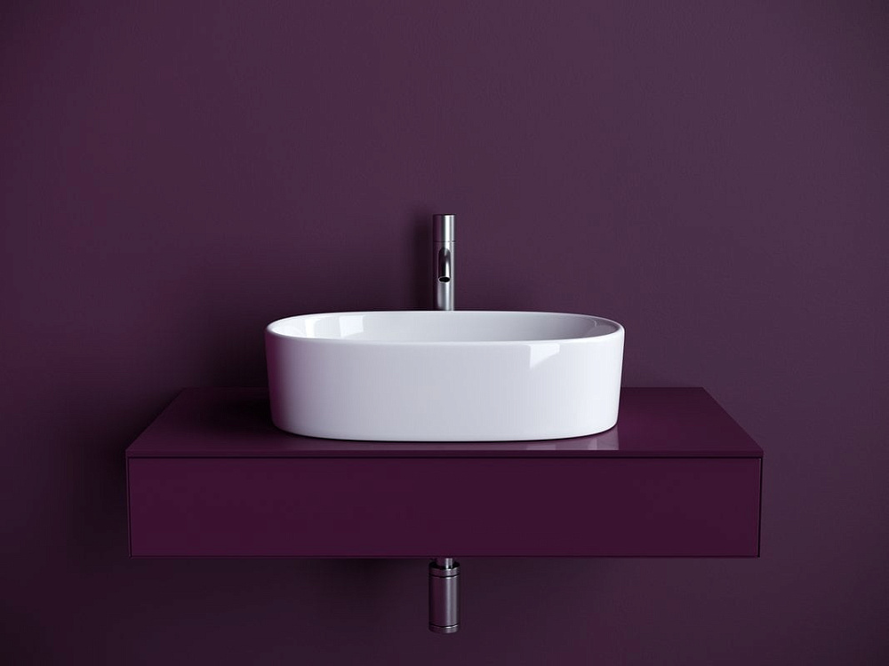 Накладная раковина Ceramicanova Element CN6075 белая глянцевая