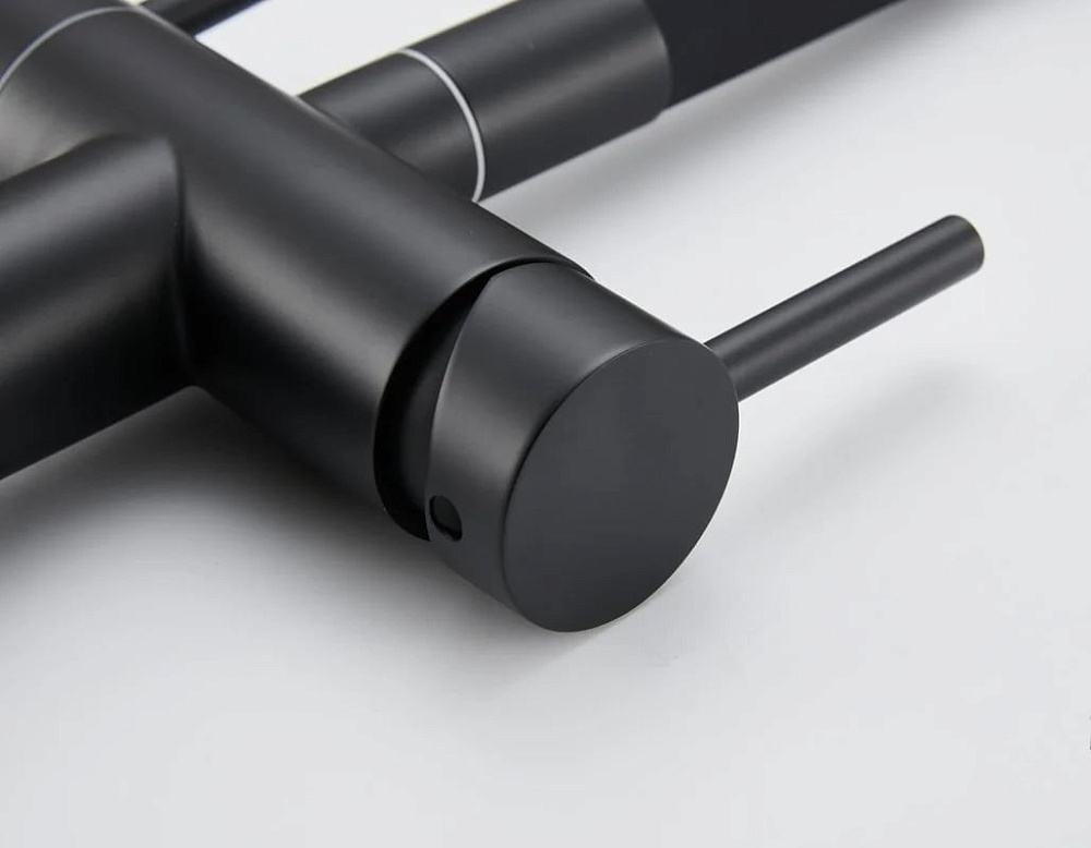 Смеситель для кухни Emar Steel ЕС - 3015 black