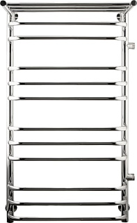 Полотенцесушитель водяной Indigo Brace LBCW100-50PR-б/п-60, с полкой, серебристый