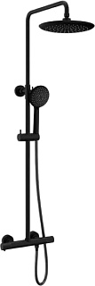 Душевая стойка Vincea Desire VSFS-1D0TMB, с термостатом, черная матовая