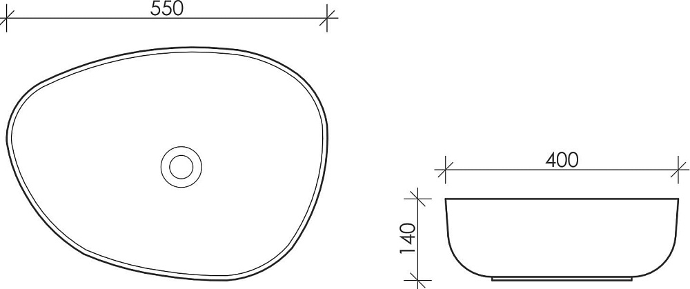 Накладная раковина Ceramicanova Element CN5003