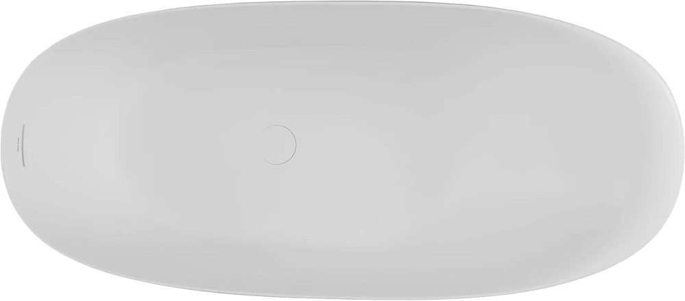 Ванна из искусственного камня Allen Brau Krion Neo XL 180x80 см, отдельностоящая, матовая белая, ова