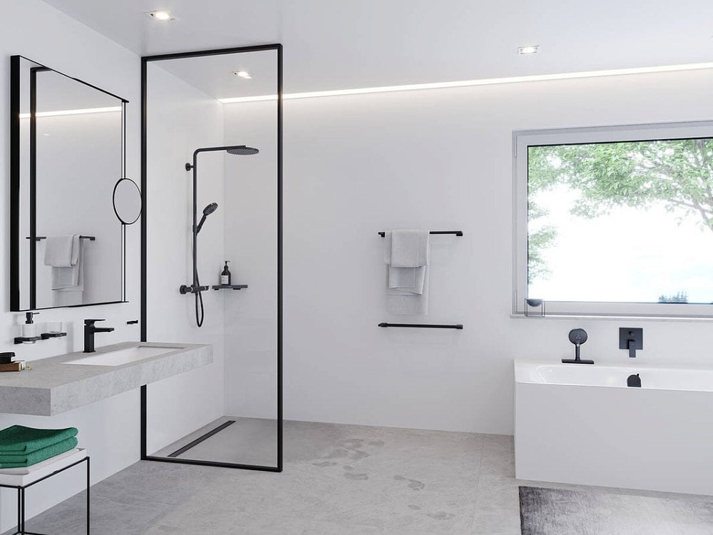 Стакан Hansgrohe AddStoris 41749670 матовый черный