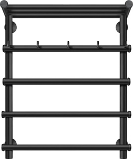 Полотенцесушитель электрический Secado Турин 1 КСП 60x60, черный, R