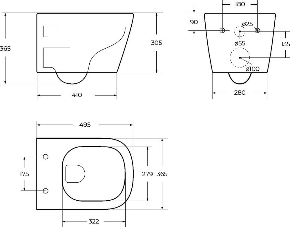 Унитаз подвесной BelBagno Albano BB120CHR безободковый, сиденье BB903SC с микролифтом