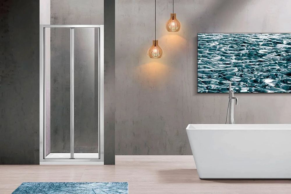 Душевая дверь в нишу Vincea Garda VDB-1G900CL 90 см, профиль хром, стекло прозрачное