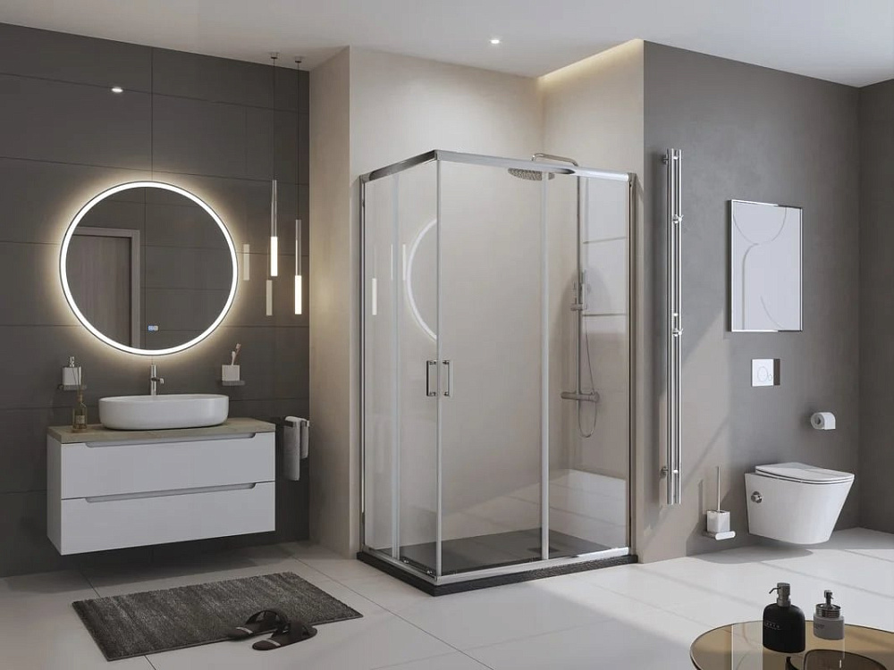 Поддон для душа BelBagno Uno TRAY-MR-UNO-AH-120/80-35-NERO-NO 120х80, черный матовый, с сифоном