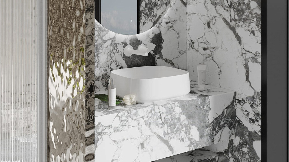 Накладная раковина Salini Oriente Bowl 1109102G глянцевая белая