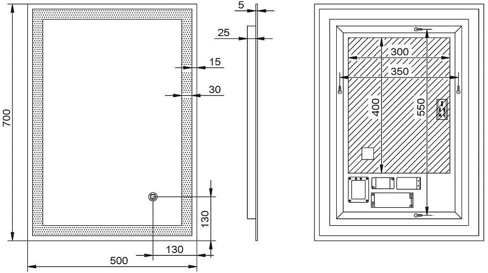 Зеркало Esbano ESMI3429FRD