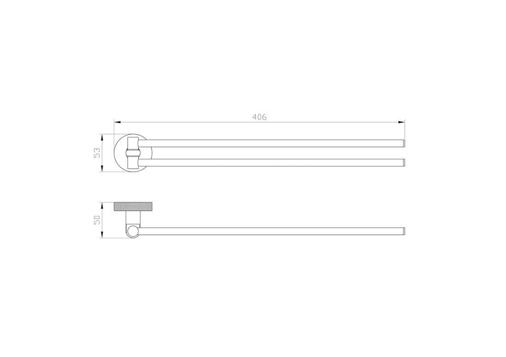 Полотенцедержатель Wonzon & Woghand WW-9231 черный, золото