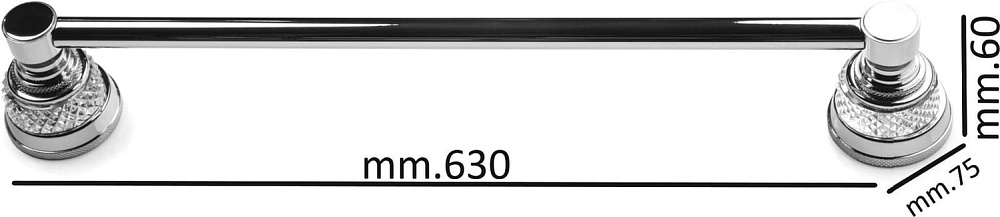 Полотенцедержатель Boheme Aura 10242-CR chrome